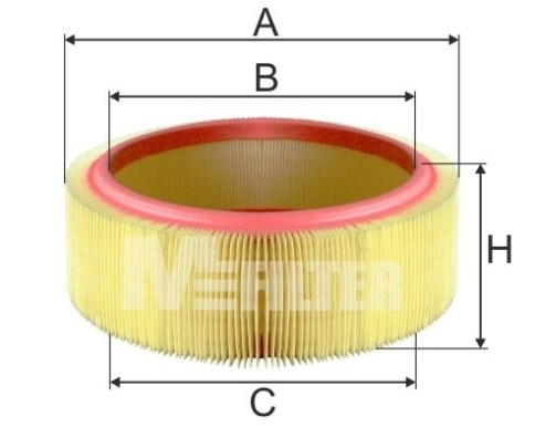ФИЛЬТР ВОЗД. Mfilter A 580 фото 1