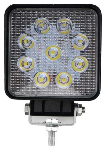Светодиодная Фара 9 SMD  9-32V 27W Allroad (квадрат) ALR 27 WSF 14402 фото 1