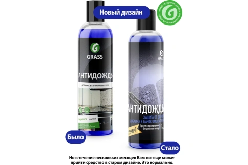 (АКЦИЯ) АНТИДОЖДЬ  GRASS 250 мл флакон в бачок омывателя 800440 фото 4