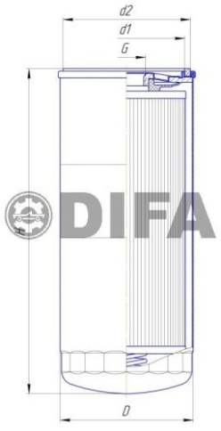 ФИЛЬТР МАСЛ. ДИФА 5114 (W 962/26, 61000070005) фото 2