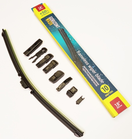 Щетка с/о Gorizont Premium new 450 мм/18" бескаркасная 11 адаптеров  фото 1