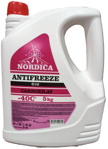 Antifreeze -40 G12 NORDICA красный (5 кг) фото 1