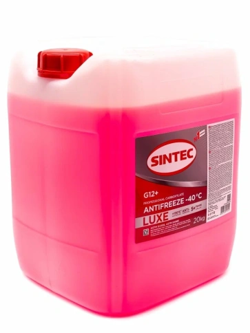 Антифриз Sintec LUXE  G12+, красный, кан. 20л фото 2