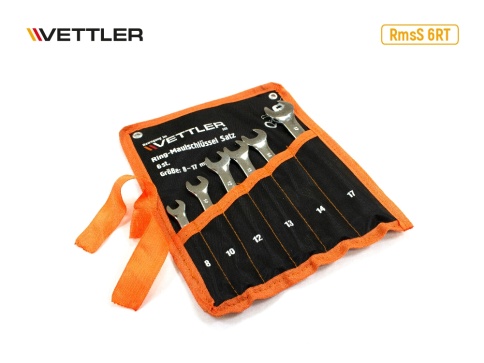 Набор ключей комбинированных (6пр) 8-17мм сумка VETTLER 18195 фото 1
