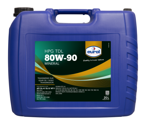 80W90 EUROL HPG TDL SAE GL-3/GL-4/GL-5 кон. 20 л. фото 1