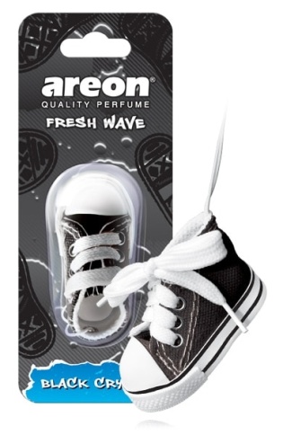Ароматизатор  AREON кеда "FRESH WAVE" Черный лед фото 1