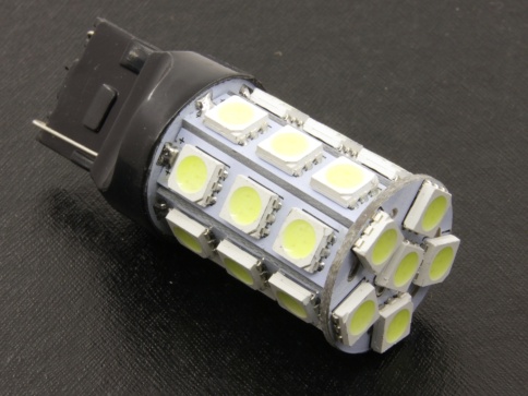 Лампа светодиод. T20 12V Lumen Alfa T20-5050-27SMD W21W/5W двухконт. (компл. 2шт) MLD-12VT20-1132 фото 1