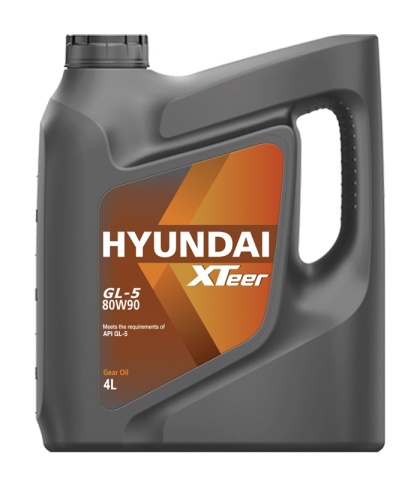80W90 Hyundai XTeer Gear Oil-5  4 L. API GL-5 трансмиссион.масло фото 1