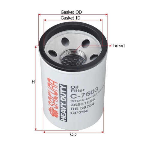 ФИЛЬТР МАСЛ. SAKURA C-7603 фото 1