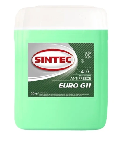 Антифриз Sintec EURO G11, зеленый, кан. 20л фото 1