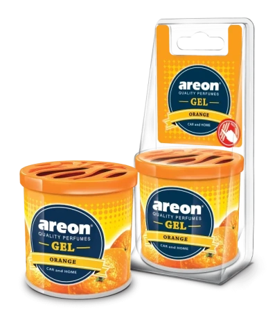 Ароматизатор  AREON "GEL CAN BLISTER" Апельсин банка фото 1