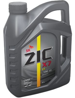 10W40  ZIC  X7 LS СИНТ. 4Л масло моторное ЕС фото 1