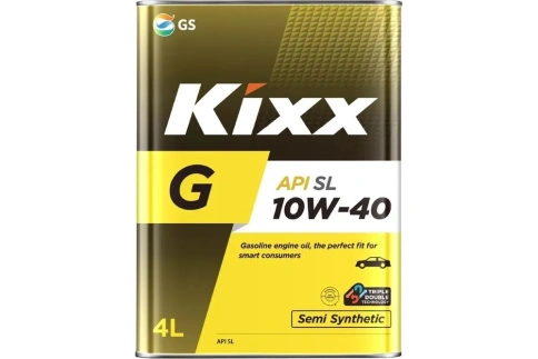 10w40 KIXX GX5 SL  П/СИНТ 4л,мет. (бывший 10w40 KIXX G SL/CF  П/СИНТ  4л, масло мотор) фото 2