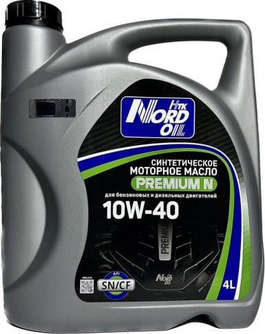 10W40 NORD OIL Premium N SN/CF масло моторное, 4л фото 1