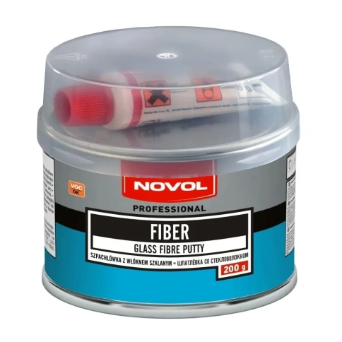 ШПАТЛЕВКА NOVOL "Fiber" СТЕКЛО 0,2 кг. 1220 фото 1