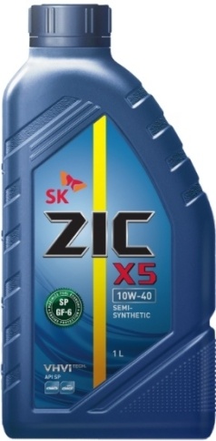 10W40  ZIC  X5 П/СИНТ 1Л масло моторное ЕС фото 1