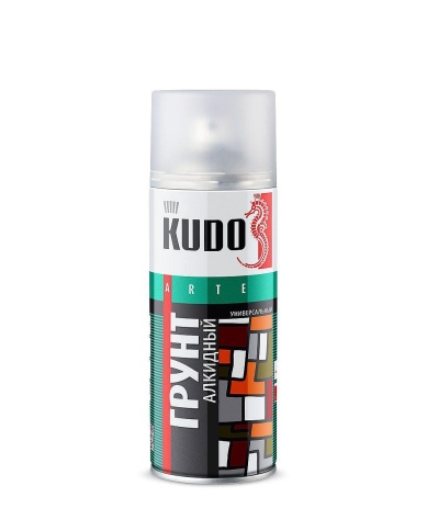 ГРУНТ алкидный СЕРЫЙ KUDO KU-2001 520мл фото 2