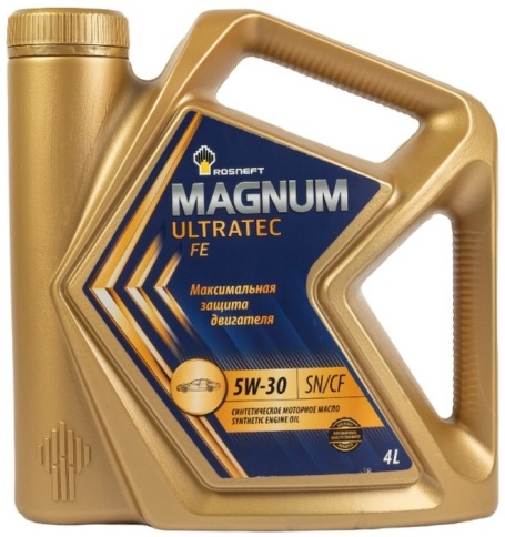 5W30 Rosneft  Magnum Ultratec FE SN/CF  СИН  4Л  Рязань   Моторное масло  (япония и корея) фото 1