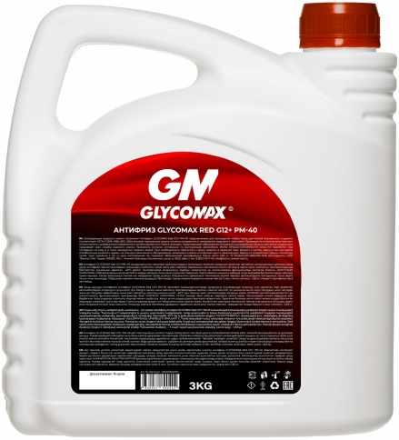 Антифриз GLYCOMAX Red G12+ (красный)  3 кг фото 2
