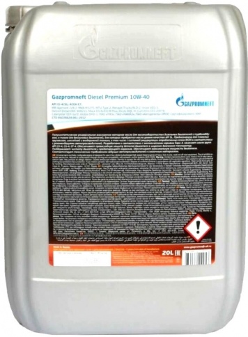 10W40 Gazpromneft Diesel Premium  масло моторное  (20л / 17,64кг)   2389907851 фото 3