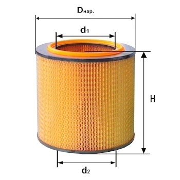 ФИЛЬТР ВОЗД. ДИФА 4302М  фото 1