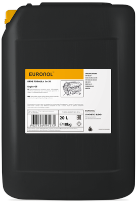 15W40 EURONOL MAX POWER DIESEL FORMULA Ci-4+ 20L фото 1