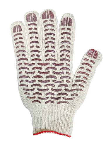 ПЕРЧАТКИ ПВХ-волна 6-нитка 7.5 класс (код172) фото 1