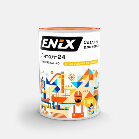 Смазка Литол -24 ENIX  0,8 кг фото 2