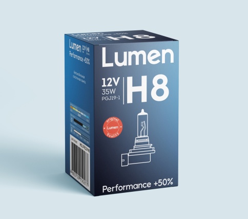 Лампа галоген. H8 12V 35W pgj19-1 Lumen Performance +50% MGLPR12VH8 фото 1