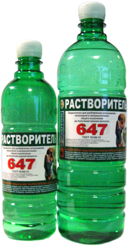 РАСТВОРИТЕЛЬ 647    ПОЛИХИМ  0,5  (395гр) ATN-S46004 фото 1