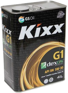 5w30  KIXX G1 Dexos SAE SN/CF-5  СИНТ.  моторное масло 4 Л фото 1