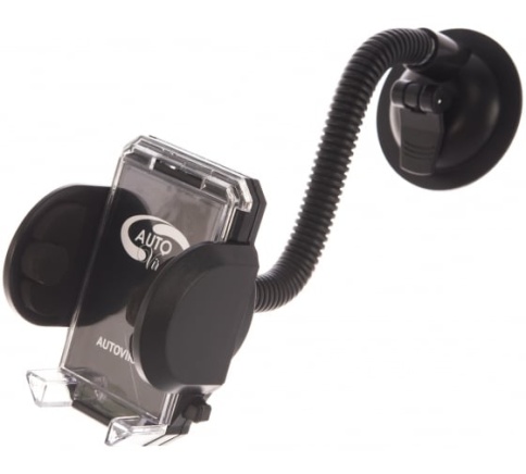 Держатель универ. ( телефон,GPS-навигатор,КПК и пр.) "AUTOVIRAZH" (2 спос. крепл., гибкий) AV-013544 фото 1