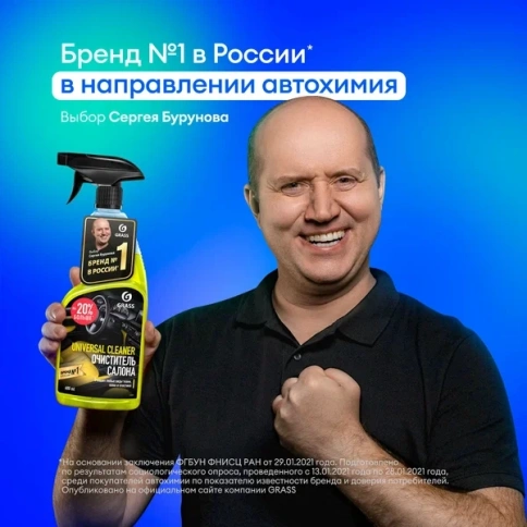 Набор по уходу за салоном автомобиля GRASS 800625 (Полироль, очиститель, влаж.салф, микроф.) фото 4