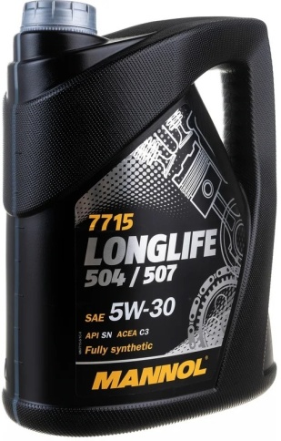 5W30 MANNOL LONGLIFE 504/507 C3  7715 5л  масло моторное фото 4
