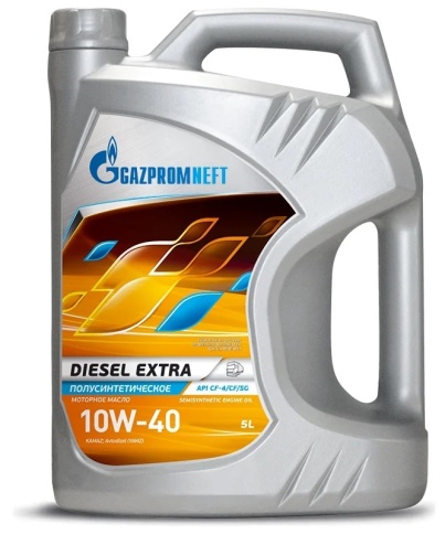 10W40 Gazpromneft Diesel Extra  масло моторное (5л / 4,38кг)   253142111 фото 1