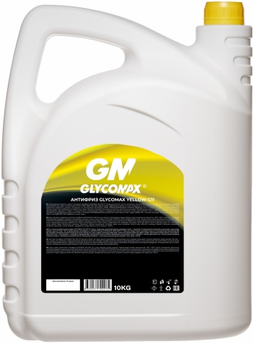 Антифриз GLYCOMAX Yellow G11 (желтый) 10 кг фото 2