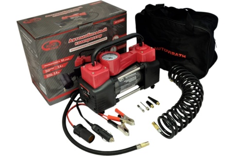 Компрессор двухцил. 85 л/мин с манометром "AUTOVIRAZH" AV-010888 фото 1