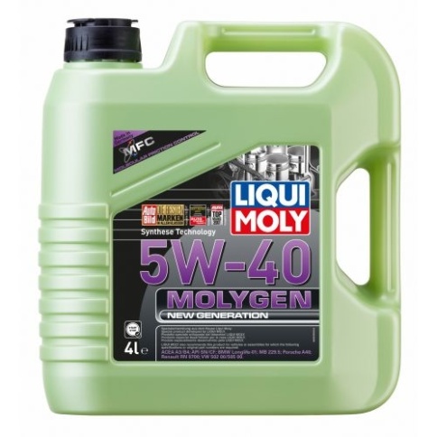 5W40 LIQUI MOLY MOLYGEN New Generation  СИНТ. 9054 4Л масло моторное ЕС фото 1