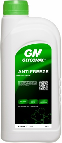 Антифриз GLYCOMAX Green G11 (зеленый) 1 кг фото 1