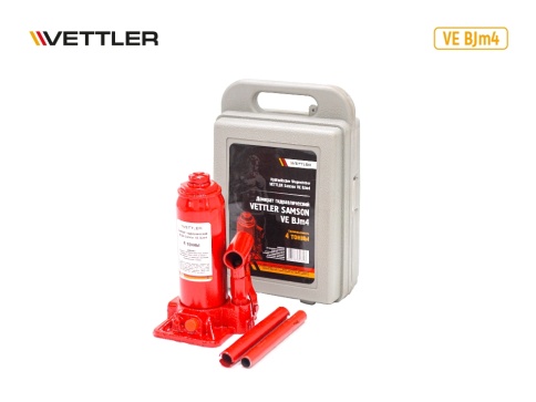 Домкрат гидравлич 4т бутылочный усиленный в кейсе Samson (195x380) VETTLER 18560 фото 1