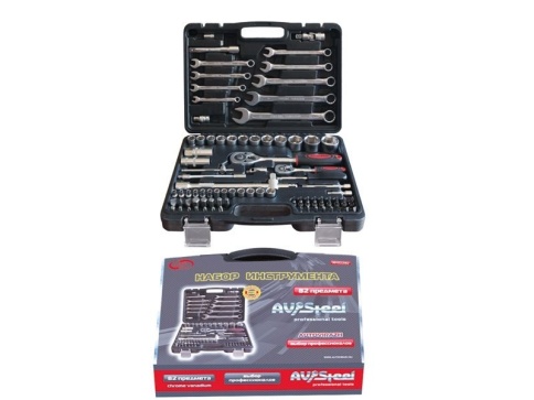 Набор инструмента  "AV Steel"  82 предм. профессион. AV-011082 фото 1