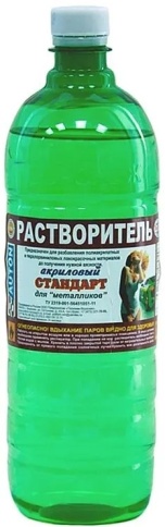 РАСТВОРИТЕЛЬ АКРИЛОВЫЙ СТАНДАРТ   ПОЛИХИМ 1 л. ATN-S46040 фото 1