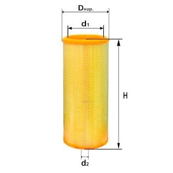 ФИЛЬТР ВОЗД. ДИФА 4330-01 фото 1