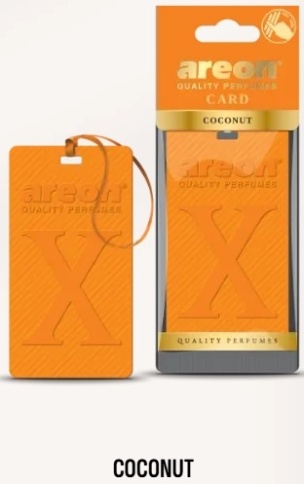 Ароматизатор  AREON "CARD" Coconutl (Кокос) NEW фото 1