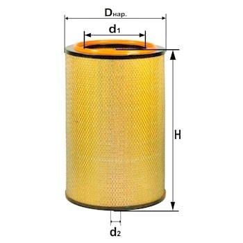 ФИЛЬТР ВОЗД. ДИФА 4313M (без элемента) КАМАЗ-6520, (ЭВФ 721.1109560-10) фото 1