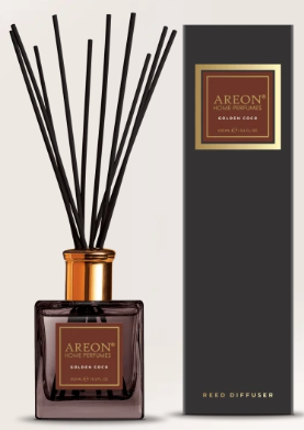 Ароматизатор  AREON HOME PERFUME STICKS PREMIUM 85 ML Golden Coco (Золотой Кокос) фото 1