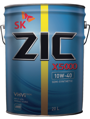 10W40  ZIC X5000  П/С   масло моторное д/гр. авто 20Л ЕС фото 1