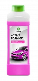 (ВЫВЕДЕН) Автошампунь Active Foam GEL Супер-концентрат GRASS 1 л 113150 (вместо него 113180) фото 1