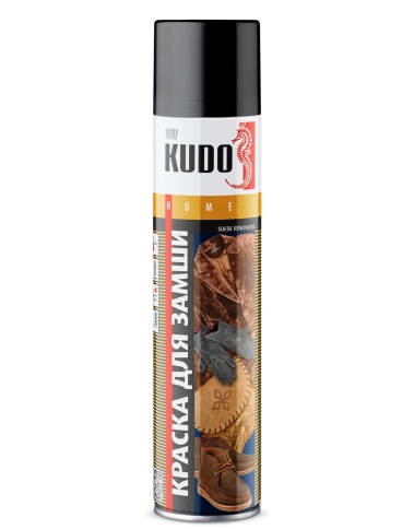 КРАСКА для замши и нубука ЧЕРНАЯ KUDO  KU-5251 400 мл фото 1
