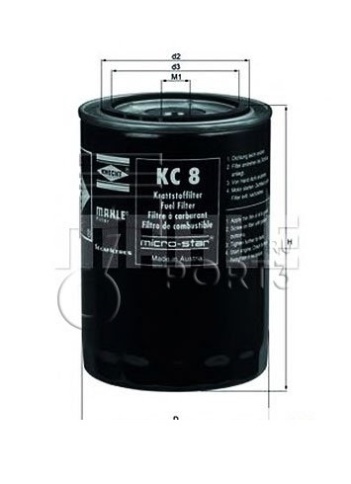 ФИЛЬТР ТОПЛ. KNECHT KC 8 фото 1